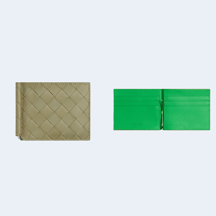 보테가 베네타 인트레치아토 투톤 머니클립